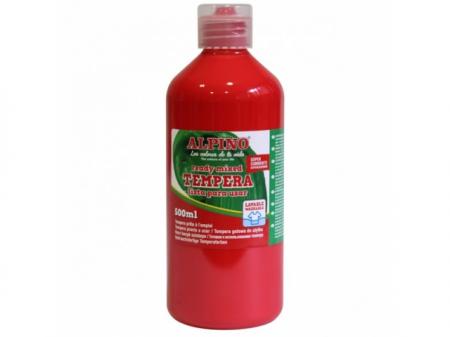 Tempera lavabila, 500ml, Alpino - rosie