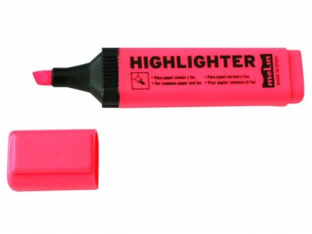 Textmarker varf lat, MOLIN - roz