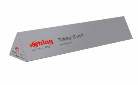 Multipen Tikky 3-in-1 Negru Pix Albastru/Pix Rosu/Creion mecanic 0.7 Rotring