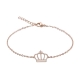 Bratara placata cu aur 14K - Coroana