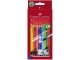 Creioane Colorate 12 Culori Cu Guma Eco Faber-Castell