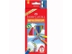 Creioane Colorate Junior Grip + Ascutitoare Faber-Castell